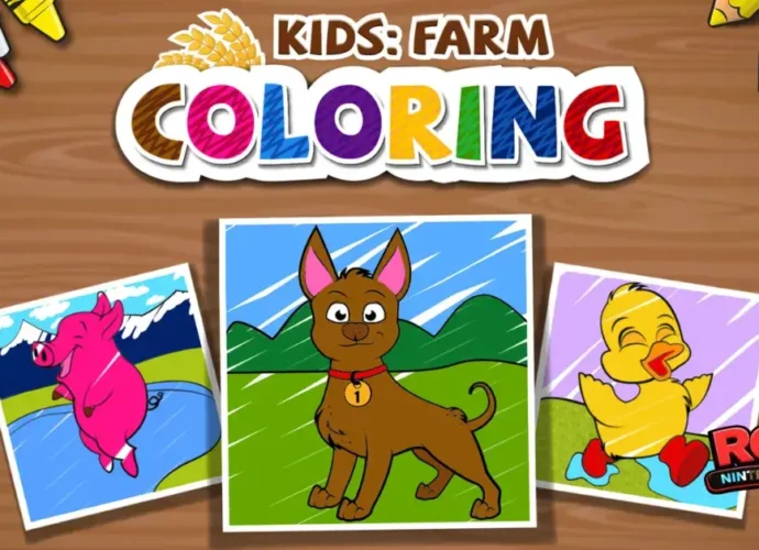 KIDS FARM COLOURING