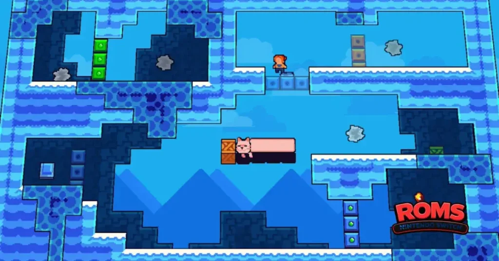 Colorful platformer with a cat character